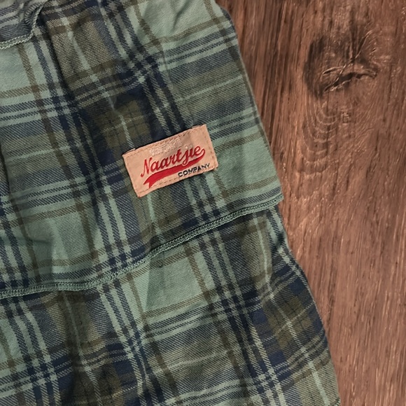 Girl’s Naartjie Kids Button Up Plaid Dress Size 7 - Picture 2 of 4